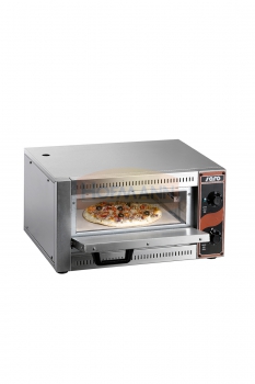 Pizzaofen, Für 1 Pizza von max. Ø 33 cm, Isolierung mit Steinwolle, 530x430x290