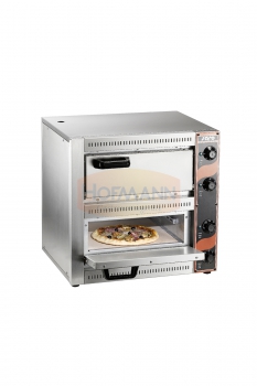 Pizzaofen, Für 2 Pizzen von max. Ø 33 cm, 530x430x520