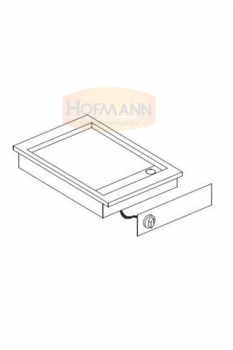 Grillplatte, elektrisch, glatt, 388x516