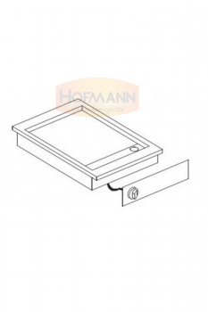 Grillplatte, elektrisch, glatt, 388x516