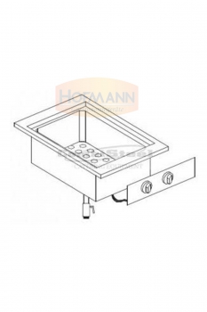 Nudelkocher, 26 Ltr., 400V/5,5kW, 600x557x400