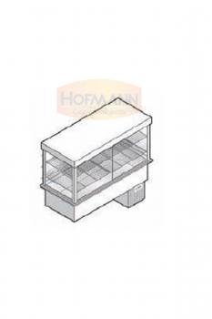 Kühlbecken Vitrine, +4/+10°, 1455x635x920