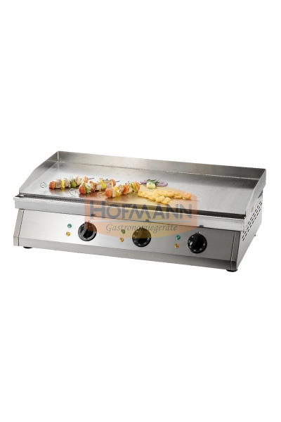 Elektro-Grillplatte, Platte glatt, 400 V / 3 Ph / 9 kW, 845x500x245