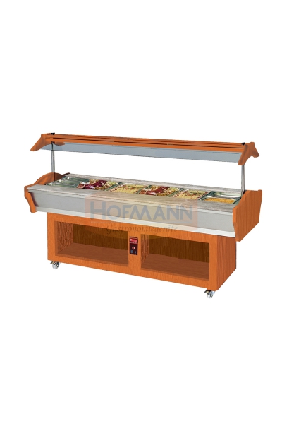 Buffet-Insel, beheizt, 230 V / 1 Ph / 3 x 1,5 kW, 2200x900x850 /1350