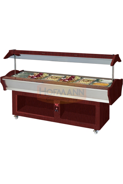 Buffet-Insel, 230 V / 1 Ph / 3 x 1,5 kW, 2200x900x850 /1350