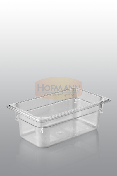 Gastronormbehälter Polycarbonat 1/4 GN 100 mm tief -40 °C bis +99 °C