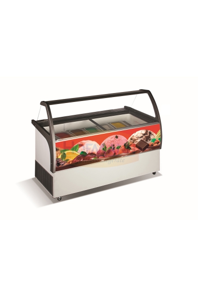 Speiseeisvitrine FIJI, 557-13x5 ltr., -22/-15° C, 1530x560x687