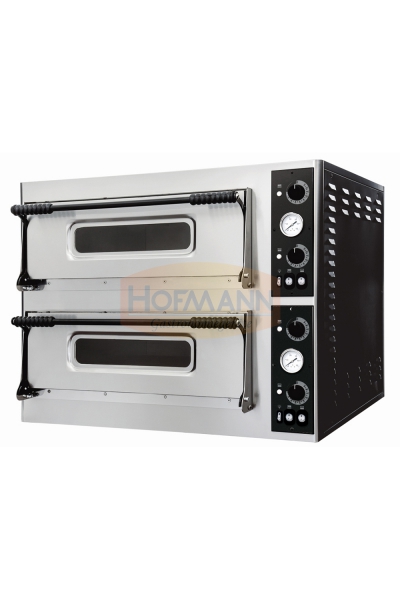 Pizzaofen, doppelt, 2x4 Pizzen, 400V, 980x930x750